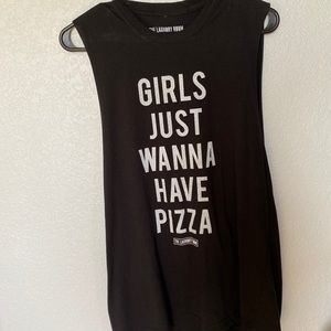 Black Girls just wanna have pizza shirt